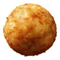 A ball of cheese is shown on a transparent background png