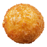 A fried doughnut ball on a transparent background png