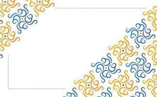 colorful ornament pattern design background design template vector