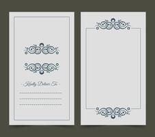 flat vintage art message card design vector
