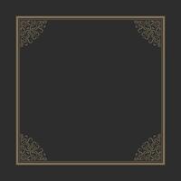 flat vintage decorative frame design background. vector
