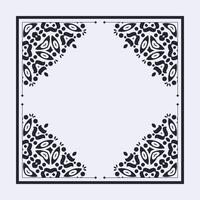 flat vintage decorative frame design background design template. vector