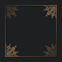 Elegant gold decorative frame design background design template. vector