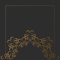 retro ornamental decorative frame design template. vector