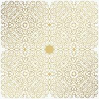 Luxury white and golden ornament pattern design background vector