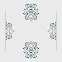 Vintage ornament border pattern background design template. vector