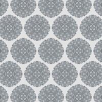 Flat mandala seamless pattern template. vector