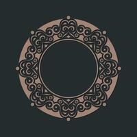 decorative ornament frame background design template vector