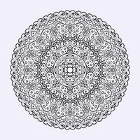 Mandala flat background design template. vector