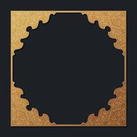 Elegant gold classic decorative frame design background. vector