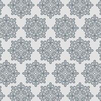 Flat mandala seamless pattern design template. vector