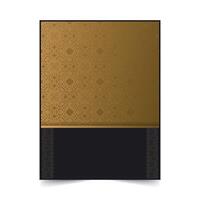 gold cover of elegant pattern motif in gold color. vector