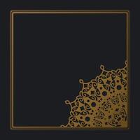 Elegant gold decorative frame design background design template vector
