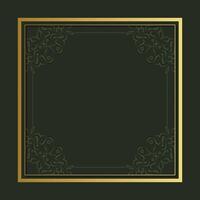 Elegant gold retro decorative frame design background design template vector