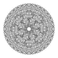 Mandala background design template. vector