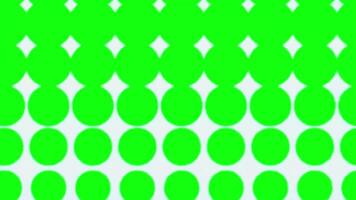 A green and white pattern with circles video
