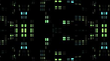 Digital, lightning background with irregular neon lights, curving abstract background video