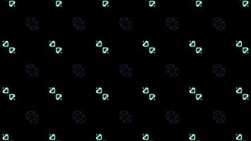 Digital, lightning background with random neon lights, abstract background video
