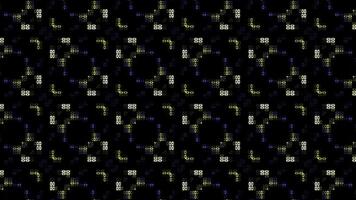 Digital, lightning background with random neon lights, purple and yellow abstract background video