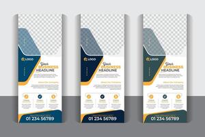 Roll up, roll up banner, rollup banner brochure flyer banner design template , Unique and modern style, Professional business roll up banner vertical template vector