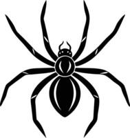 Lurking Spider Silhouette Available on EPS File vector