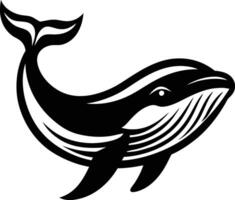 Deep Sea Whale Silhouette Available on EPS File vector