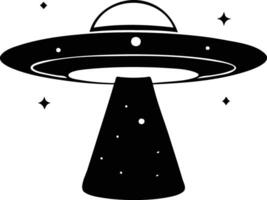 Gigantic UFO Silhouette Available on EPS File vector