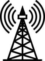 Gigantic Transmitting Tower Silhouette Available on EPS File vector