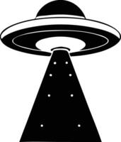 Enigmatic UFO Silhouette Available on EPS File vector