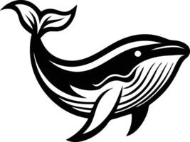 Majestic Whale Silhouette Available on EPS File vector