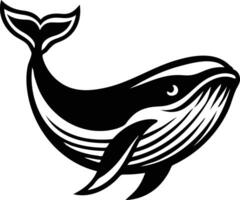 Oceanic Whale Silhouette Available on EPS File vector