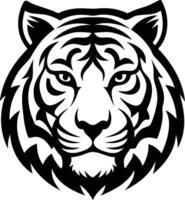 Wild Tiger Head Silhouette Available on EPS File vector