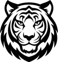 Savage Tiger Head Silhouette Available on EPS File vector