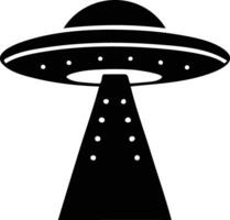 Otherworldly UFO Silhouette Available on EPS File vector