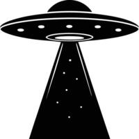 Cosmic UFO Silhouette Available on EPS File vector