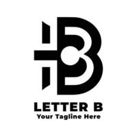 Logo Letter B Simple Design Silhouette vector