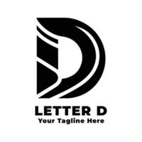 Logo Letter D Simple Design Illustration vector