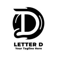 Logo Letter D Simple Illustration With Flat Background vector