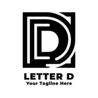Logo Letter D Simple Illustration vector