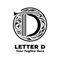 Logo Simple Letter D Design Illustration vector