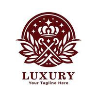 Luxury Logo Simple Design Silhouette vector