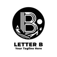 Letter B Logo Simple Illustration vector