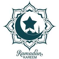 Ramadan kareem greeting card vector