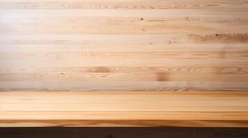 light wood table top isolated photo