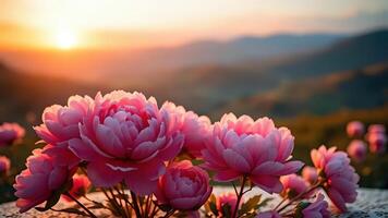 Close Up Flowers with Depth of Field Effect in Spring photo