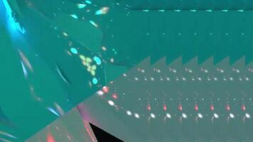 Geometric abstract crystal mineral structure 3D rendering video