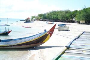 Colorful Boats Resting on the Shore photo