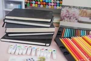 Unleashing Creativity with Pencils and Paints photo