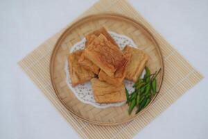 Crispy Fried Tofu with Green Chili photo
