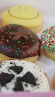 Various Topping of Donut in Box video